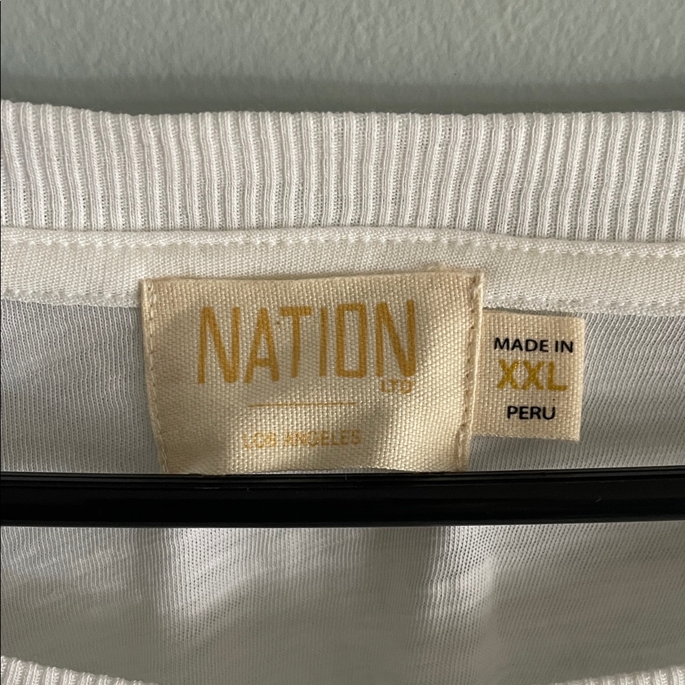 Nation LTD White Long-Sleeve Top with Smocked Cuffs - Picture 2 of 7